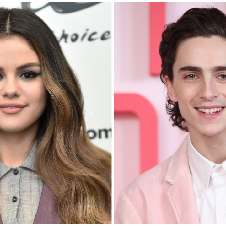 Selena Gomez & Timothée Chalamet Chat While He's Waiting to Vote
