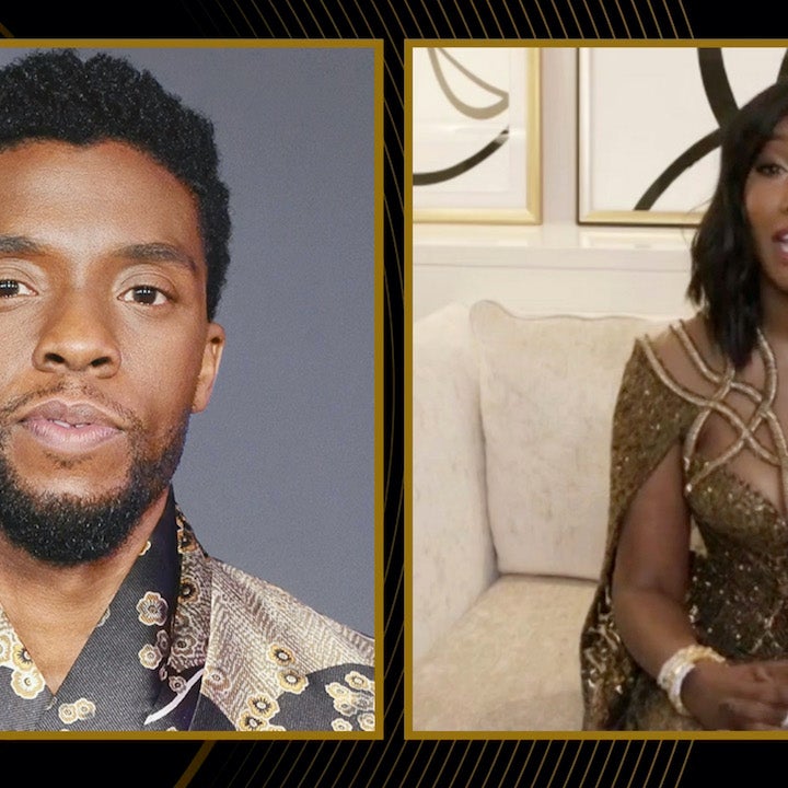 Chadwick Boseman's Wife Tearfully Accepts Late Actor's Golden Globe