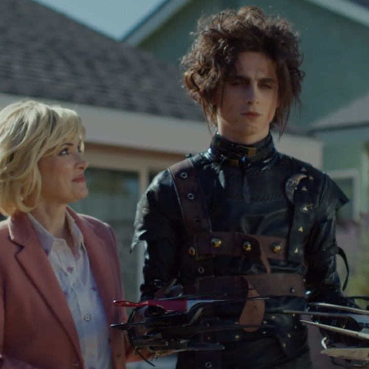 Timothée Chalamet Plays Edward Scissorhands' Son in Super Bowl Ad With Winona Ryder