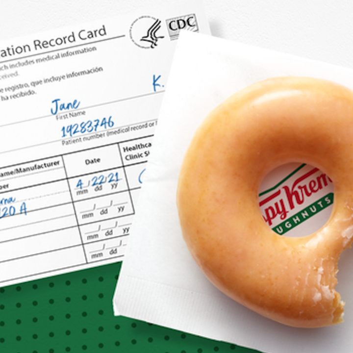 Krispy Kreme Giving Vaccinated Customers a Free Doughnut Every Day