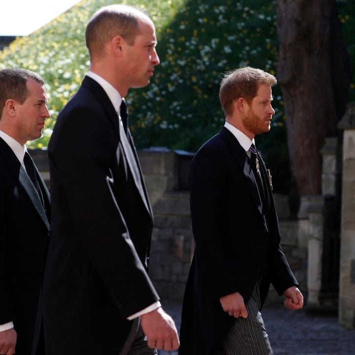 Prince Harry and Prince William Talk After Prince Philip's Funeral