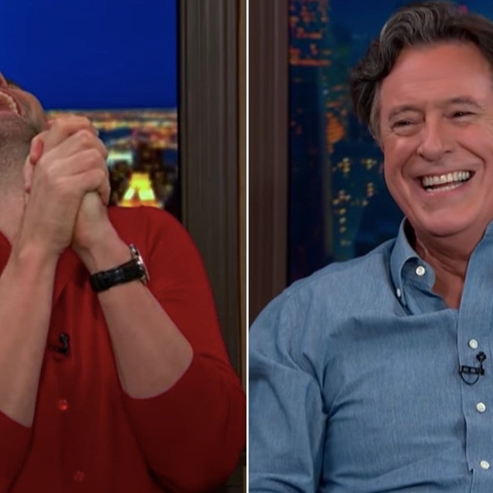 Stephen Colbert Can't Handle His First In-Person Guest John Krasinski