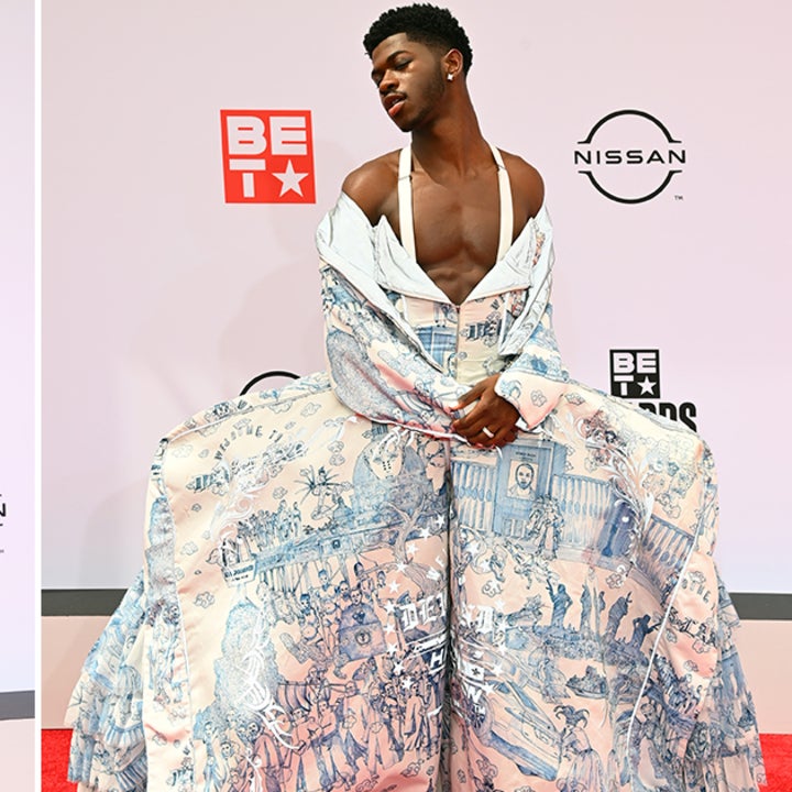 Lil Nas X Rocks the 2021 BET Awards Red Carpet in 2 Different Outfits