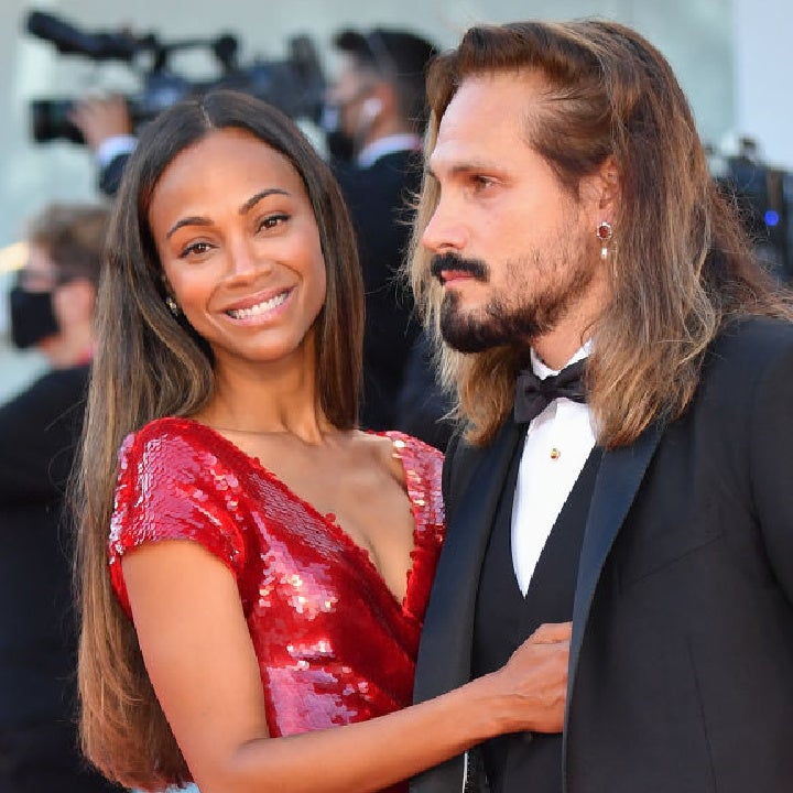 Zoe Saldana and Husband Marco Perego Pack on PDA at Venice Premiere