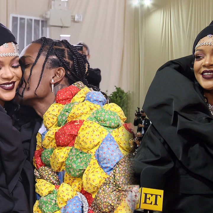2021 Met Gala: Rihanna and A$AP Rocky Arrive Fashionably Late (Exclusive)