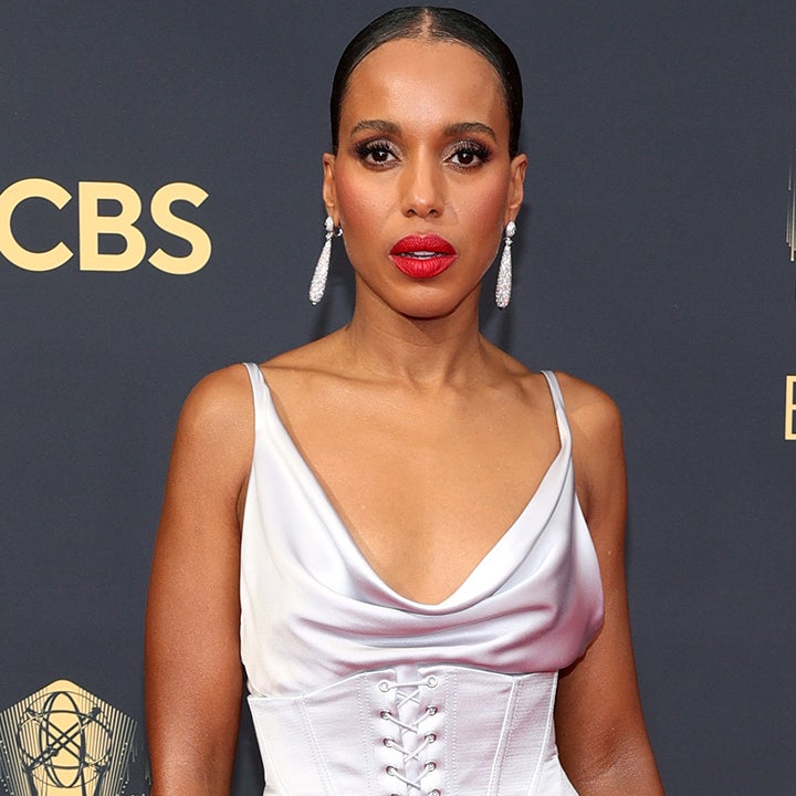 Kerry Washington Wows in Silver Corset Gown at 2021 Emmy Awards