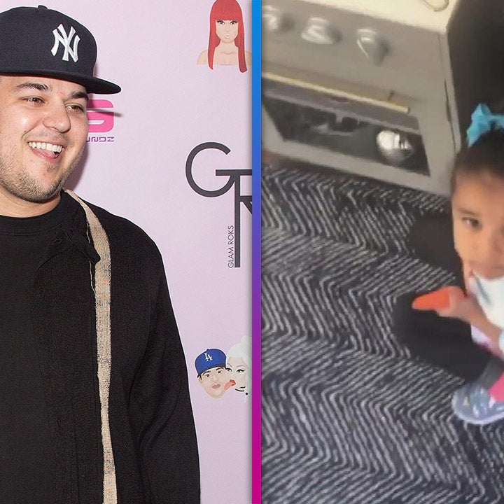 Rob Kardashian Joins Daughter Dream in Paradise For Khloe's Birthday 