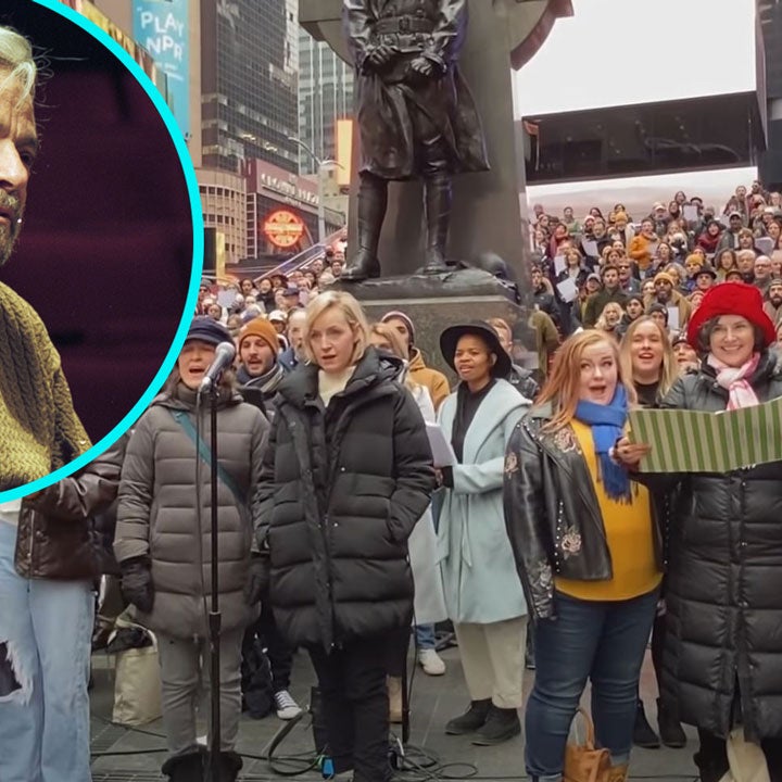 Broadway Stars Perform Tribute to Stephen Sondheim in Times Square