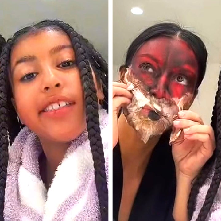 Kim Kardashian and North West Transform With Special Effects Makeup on TikTok