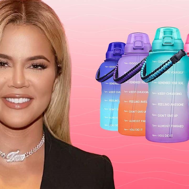 Khloé Kardashian Loves This Motivational Water Bottle from Amazon