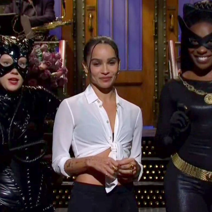 'SNL': Zoe Kravitz Gets Support From Other Catwomen in Debut Monologue