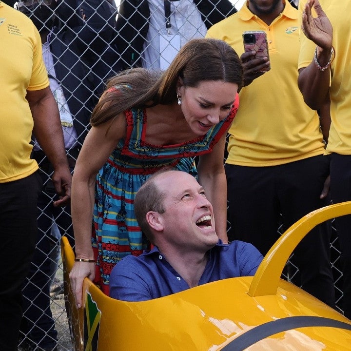 Kate Middleton and Prince William Pose in Jamaican Bobsled