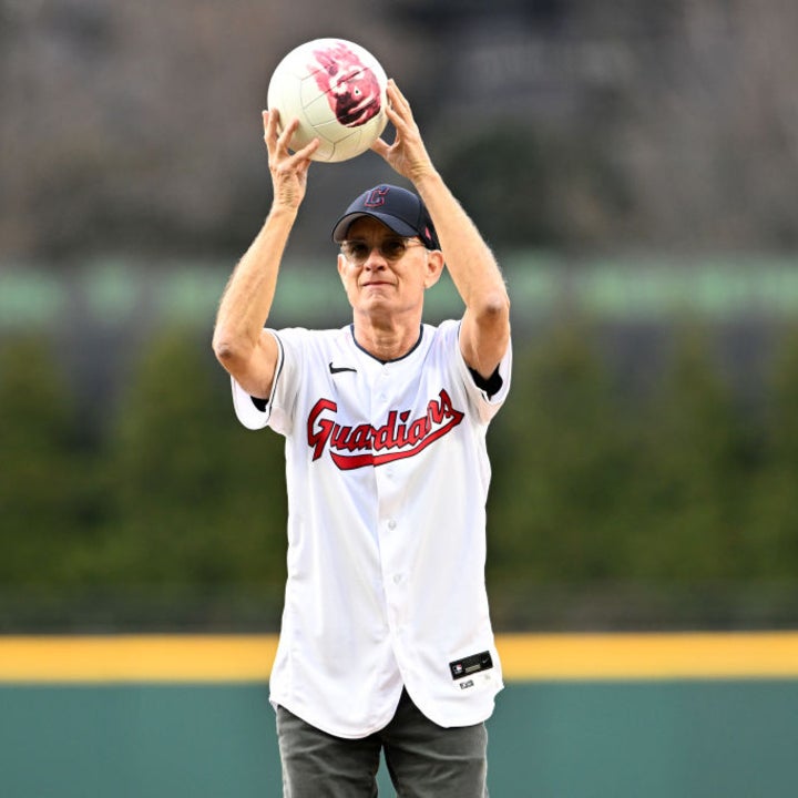 Tom Hanks' Reunion With Wilson Goes Awry at Cleveland Guardians Game