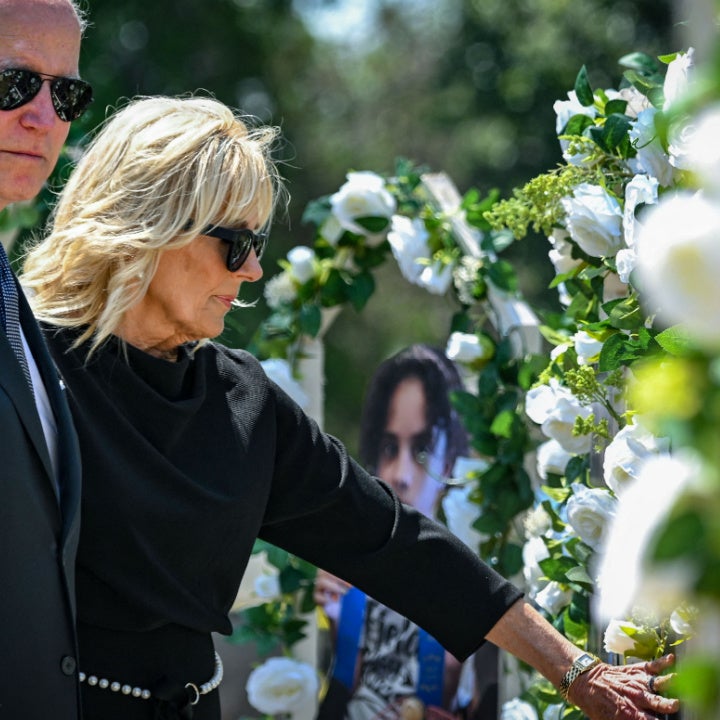 Bidens Lay Flowers at Memorial and Attend Mass in Uvalde