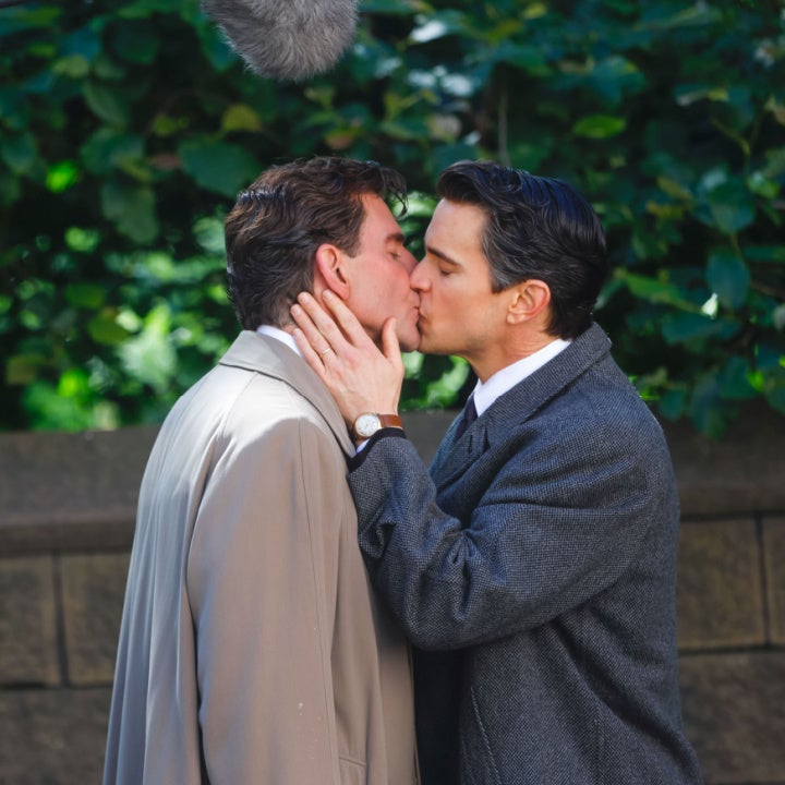 Bradley Cooper and Matt Bomer Kiss on Set of 'Maestro': PICS