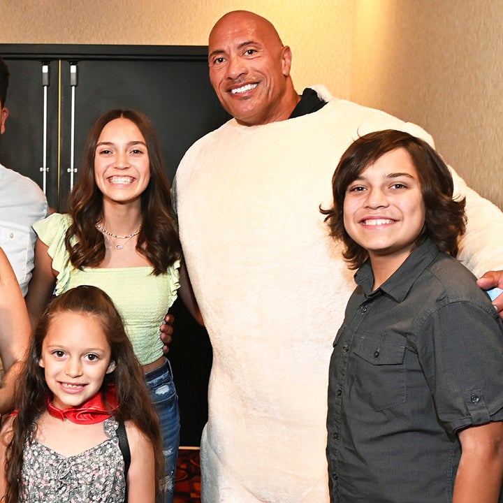 Dwayne Johnson Surprises Family With Puppy at 'Super-Pets' Screening