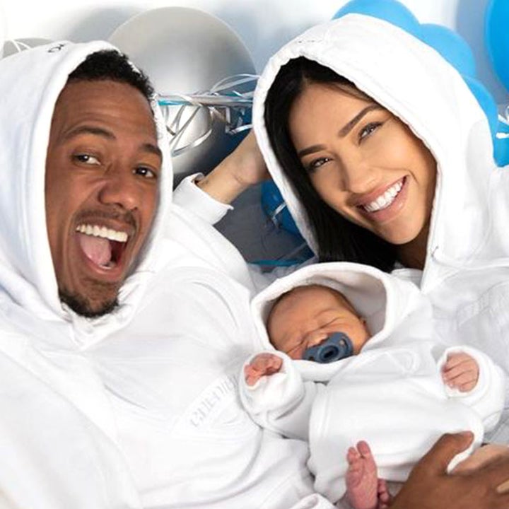 Nick Cannon and Bre Tiesi Pose in Matching Outfits With Newborn Son