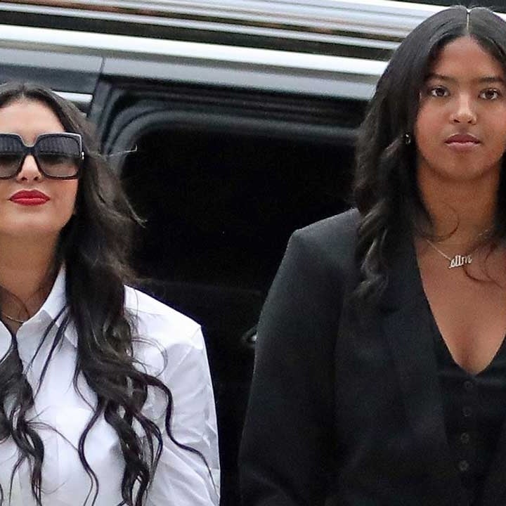 Vanessa Bryant & Daughter Natalia Hold Hands Going Into Court