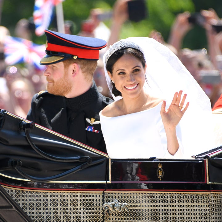 Meghan Markle, Prince Harry Return to Wedding Site for Queen's Funeral