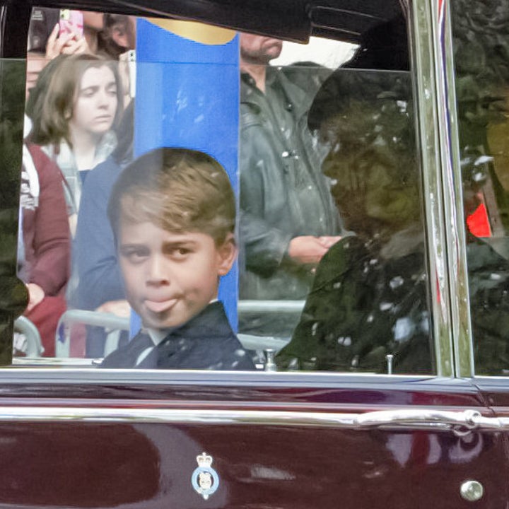 Prince George's Candid Moment Captured During Queen's Processional