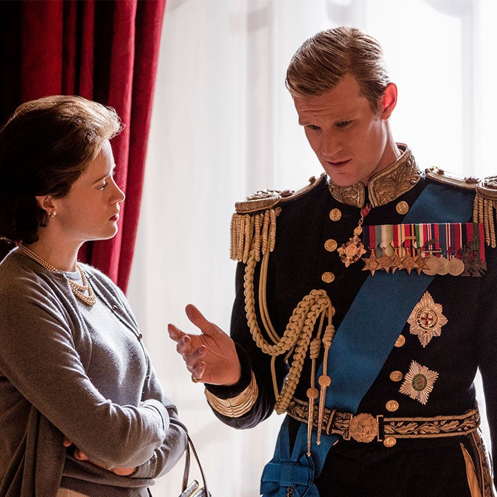 'The Crown's Claire Foy and Matt Smith Honor Queen Elizabeth
