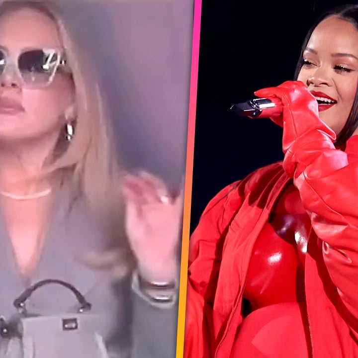 Adele Silences Crowd During Rihanna's Super Bowl Halftime Show Performance 