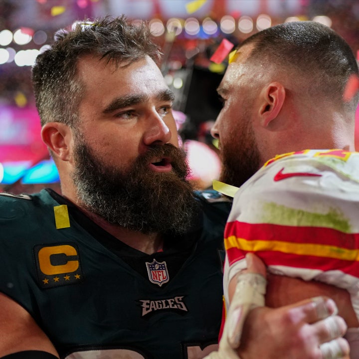 Watch Jason, Travis Kelce's Reunion With Their Mom After Super Bowl
