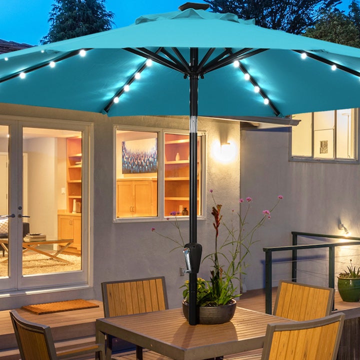 The 7 Best Patio Umbrellas With Lights to Brighten Up Your Backyard