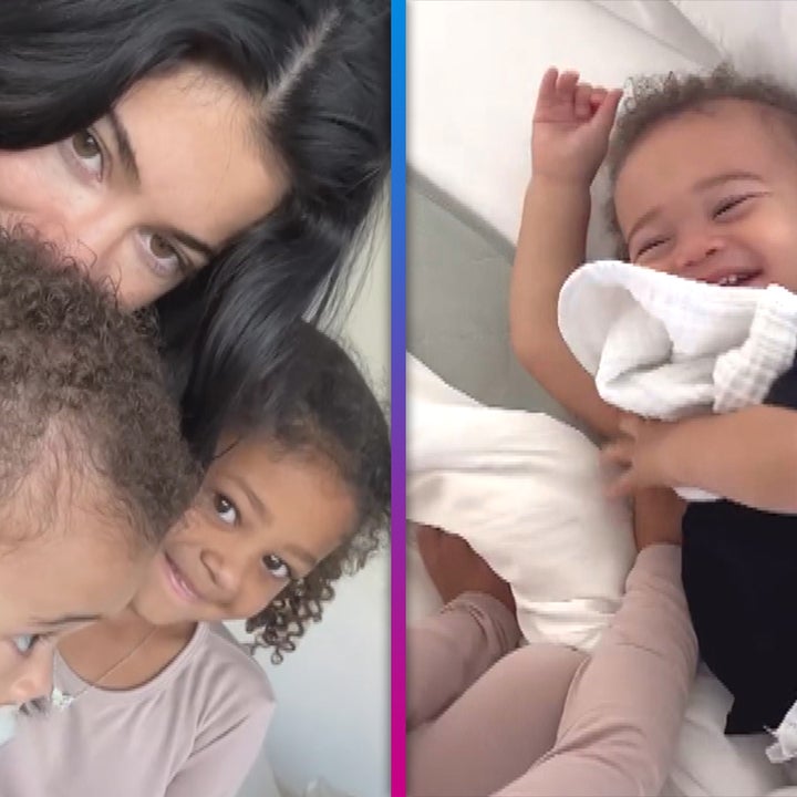 Kylie Jenner's Daughter Stormi Adorably Tickles Her Baby Brother Aire