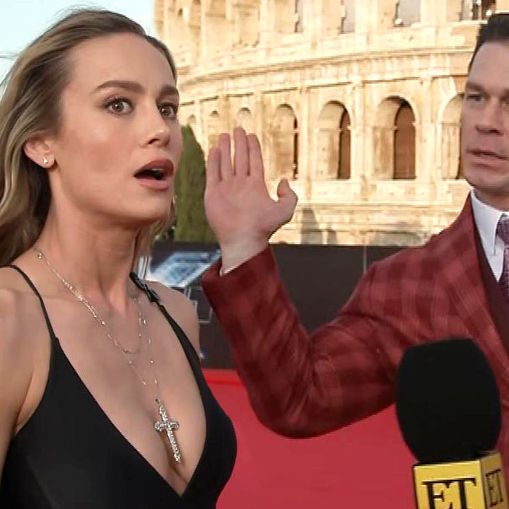 Brie Larson Learns About Action-Posing From John Cena (Exclusive)