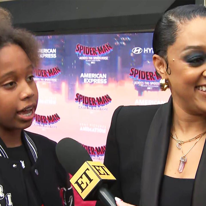 Tia Mowry’s Son Reacts to Being Stunned After Meeting ‘Spider-Verse’ Sequel Star Shameik Moore 