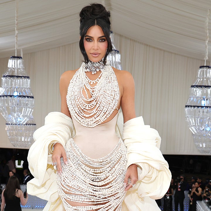 Kim Kardashian's Pearl-Covered Met Gala Dress Breaks Apart