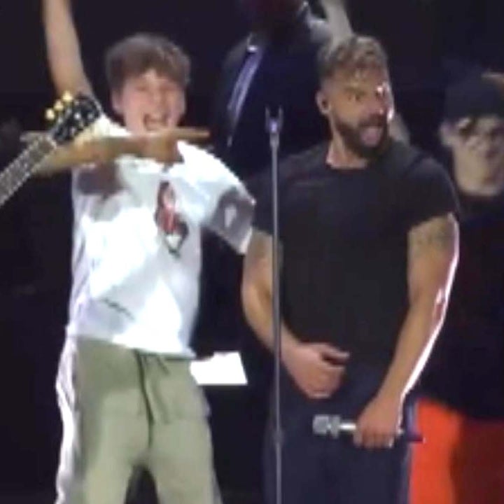 Ricky Martin Surprised by His Twin Sons on Stage 