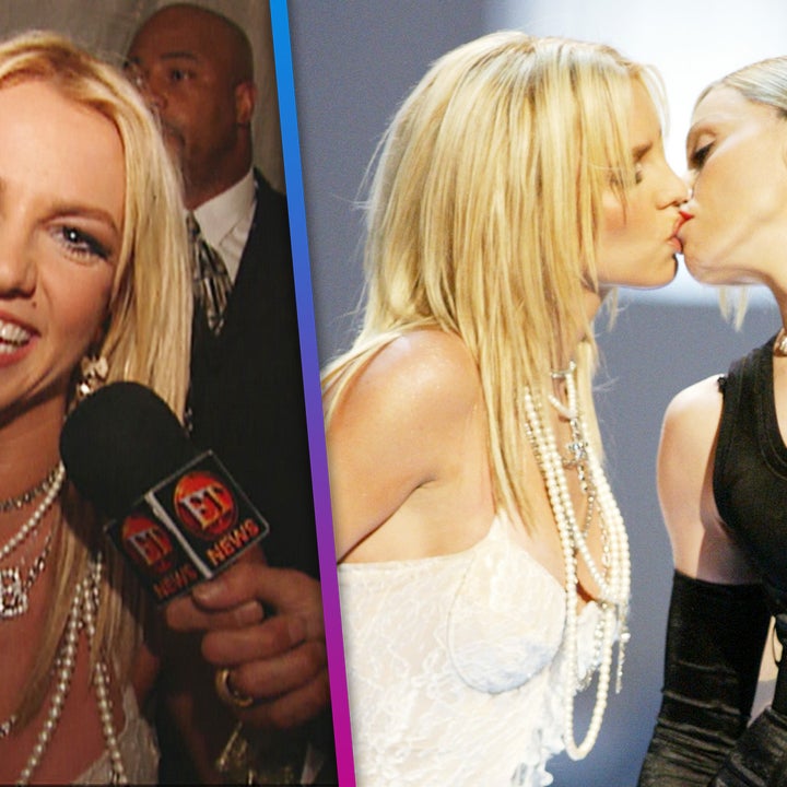 VMAs Madonna Kiss: Watch Britney Spears and Christina Aguilera's Post-Show Reactions (Flashback)