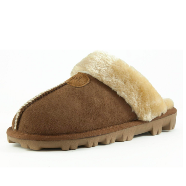 Indoor Outdoor All-Season Ankle Booties With Faux Fur Lining, Pull-On Vinyl Upper, Breathable Non-Slip EVA Sole, Cozy Summer Nightwear