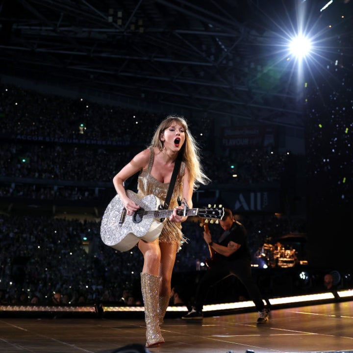 Taylor Swift tampil di Accor Stadium pada 23 Februari 2024 di Sydney, Australia.