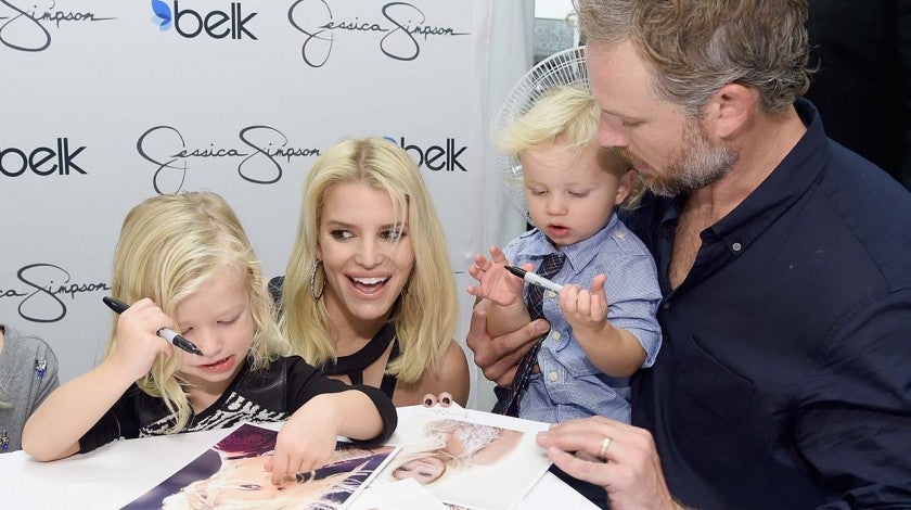 Jessica Simpson and Husband Eric Johnson with kids Ace and Maxwell