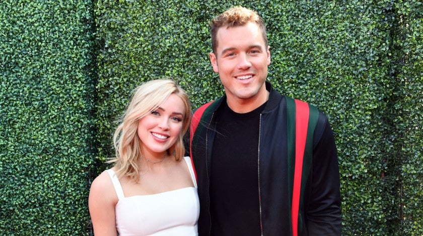 Cassie Randolph and Colton Underwood attend the 2019 MTV Movie and TV Awards