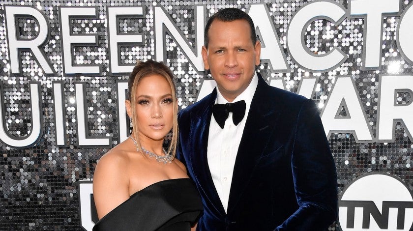 Jennifer Lopez and Alex Rodriguez at the 26th Annual Screen Actors Guild Awards