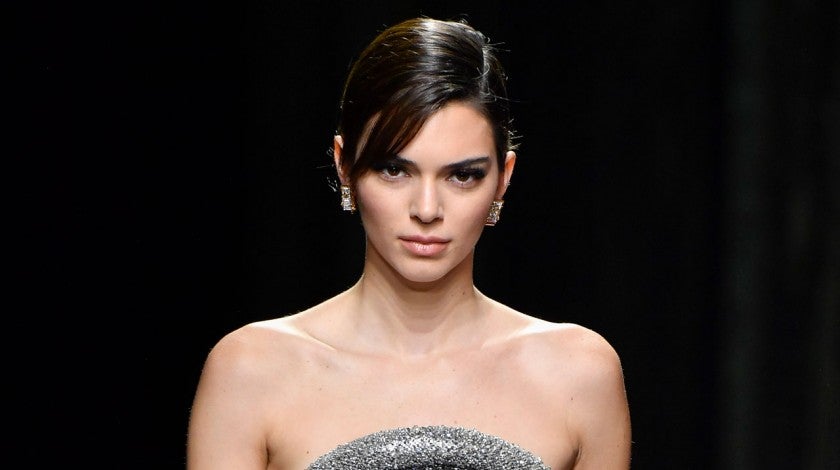 Kendall Jenner walks the runway during the Versace fashion show