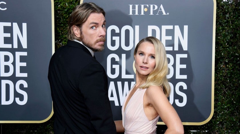 Dax Shepard and Kristen Bell at the 76th Annual Golden Globe Awards