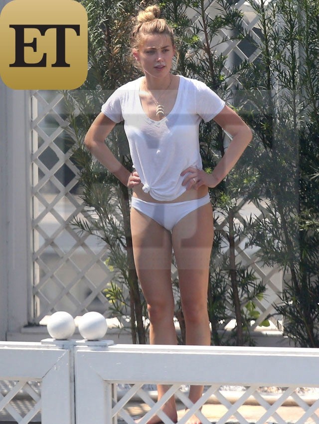 Exclusive Amber Heard Rocks Tiny White Bikini On Brazilian Vacation 
