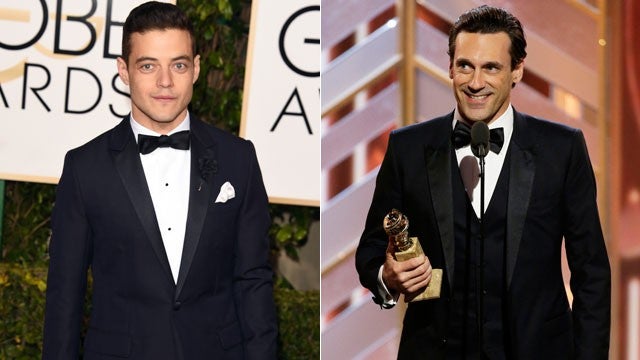 Golden Globes: Rami Malek is stoked about 'Mr. Robot' wins — and that  hug from Jon Hamm - Los Angeles Times