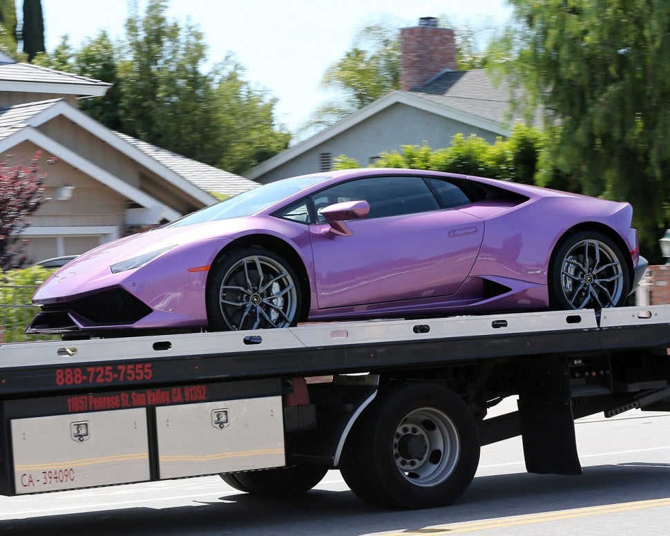Rob Kardashian Buys Fiancee Blac Chyna a Purple Lamborghini -- See the  Pics! | Entertainment Tonight