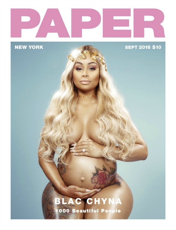 600px x 782px - Pregnant Blac Chyna Poses Nude on the Cover of 'Paper' Magazine -- Just  Like Kim Kardashian! | Entertainment Tonight