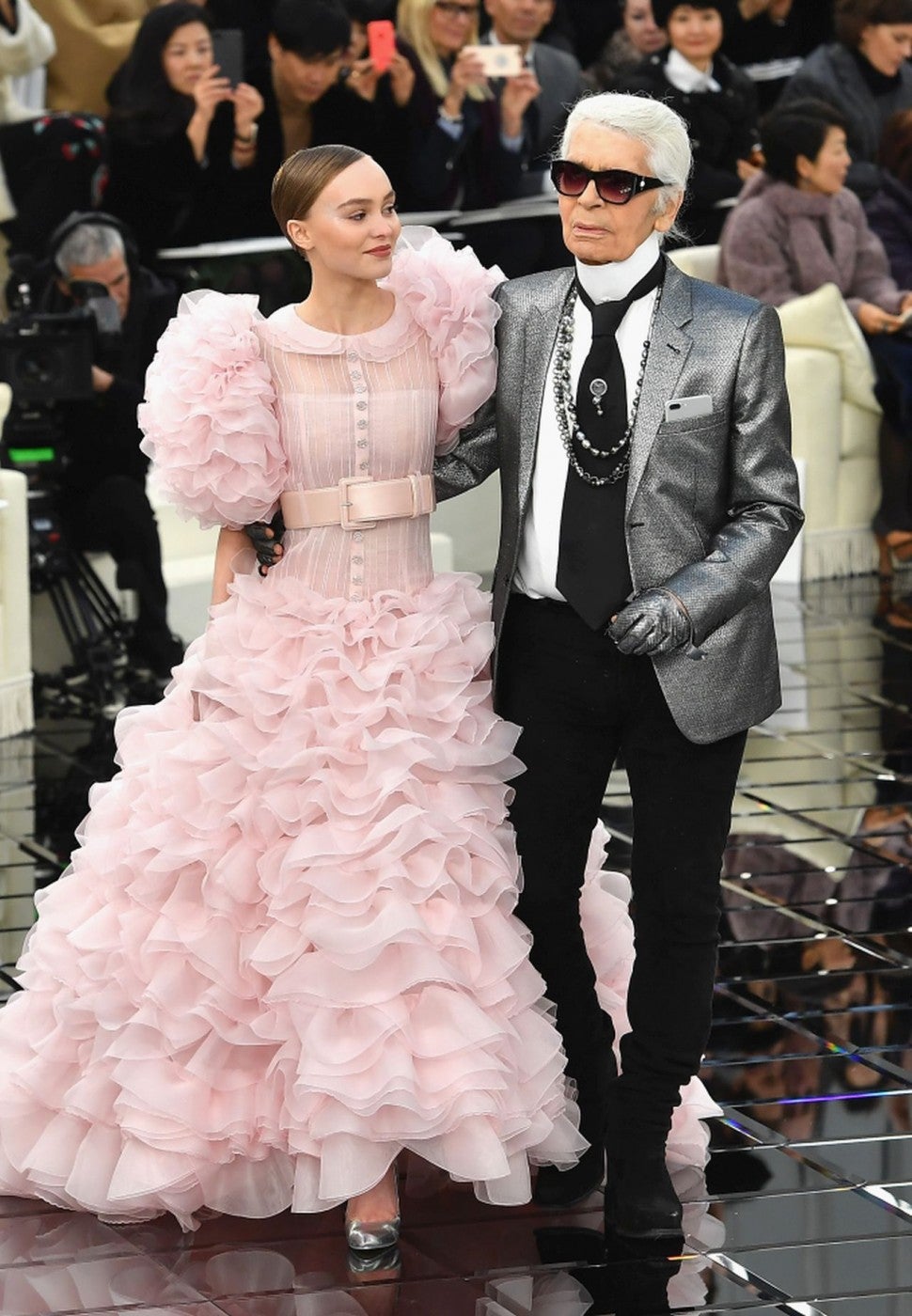 Lily-Rose Depp Is Karl Lagerfeld's Latest Chanel Show Bride -- See