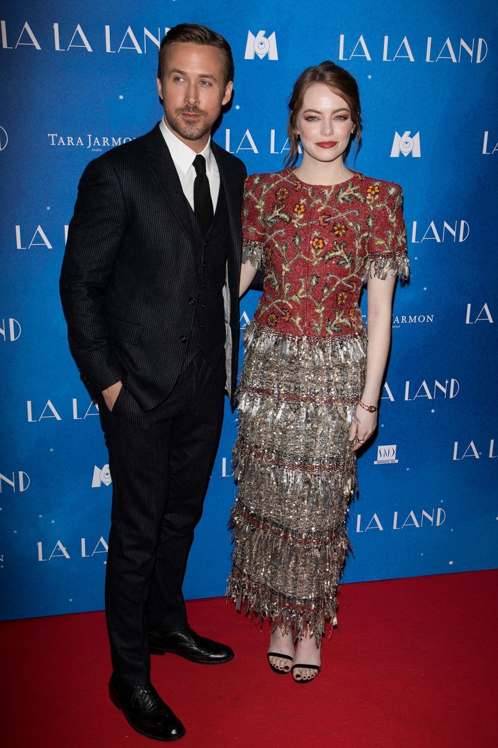 Emma Stone and Ryan Gosling Attend Paris 'La La Land' Premiere