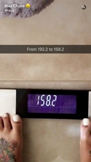 Blac Chyna sărbătorește pierderea în greutate după ce a născut Dream Kardashian
