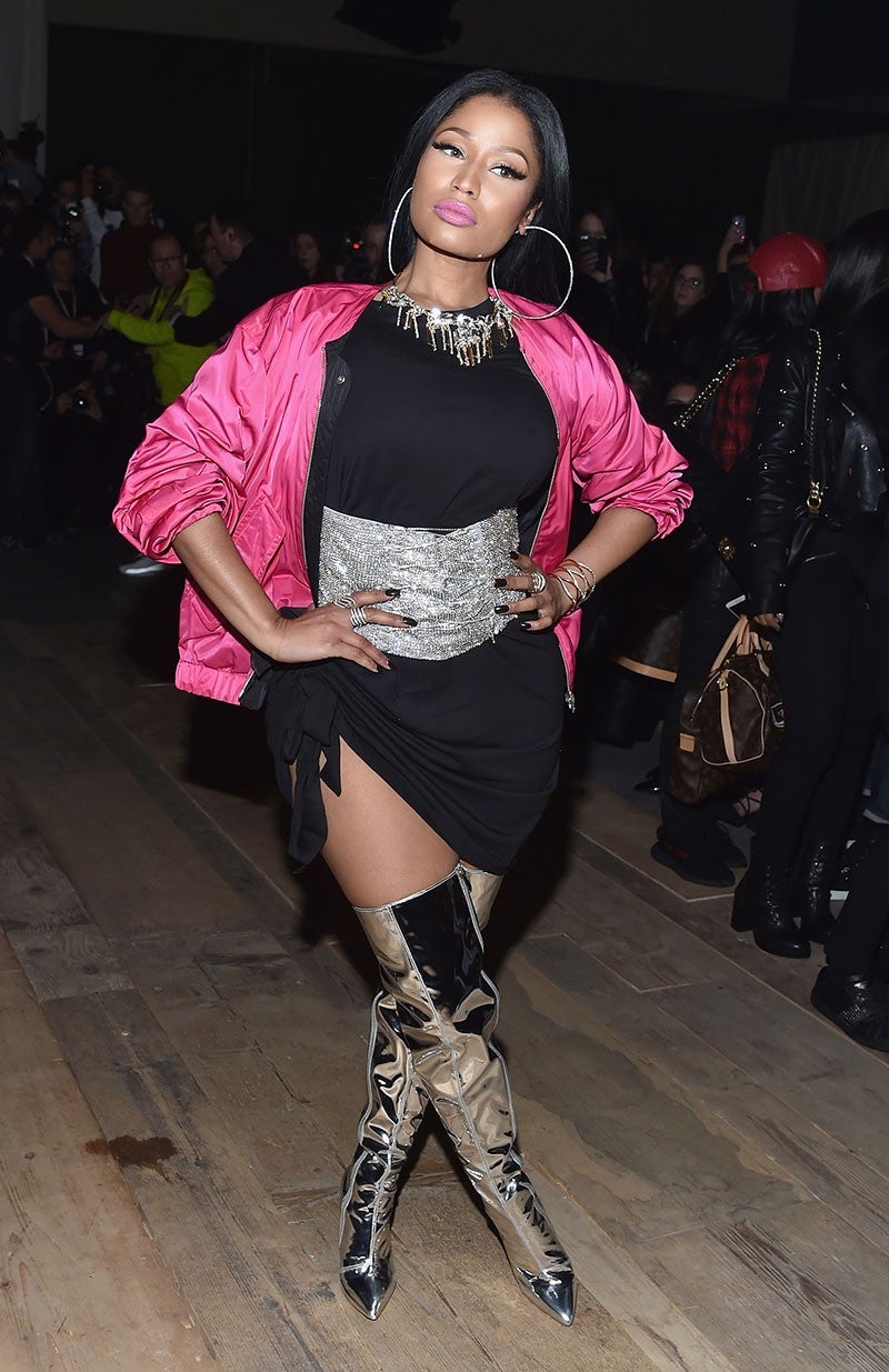 Nicki Minaj Rocks Same Thigh-High Boots 