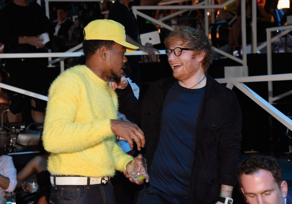 Chance the Rapper and Ed Sheeran